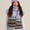 Purple, variant on Purple Scarfs Scarf Ladies' Isle Knitted Scarf A Winter Scarf with A Strong Atmosphere Featuring Color Blocking Versatile Thickened Warm and Cozy
