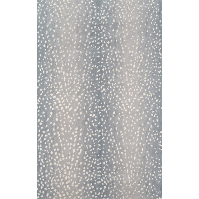 Alfombra rectangular Erin Gates Woodland Collection color azul Tamaño 2 x 3 pies