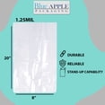 thumbnail image 3 of 1.25 Mil Expandable Gusseted Polypropylene Bags LDPE - 8"X4"X20" & (1000 Bags), 3 of 7