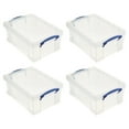 thumbnail image 1 of Really Useful Box 9L Storage Container with Lid & Clip Lock Handle (4 Pack), 1 of 6