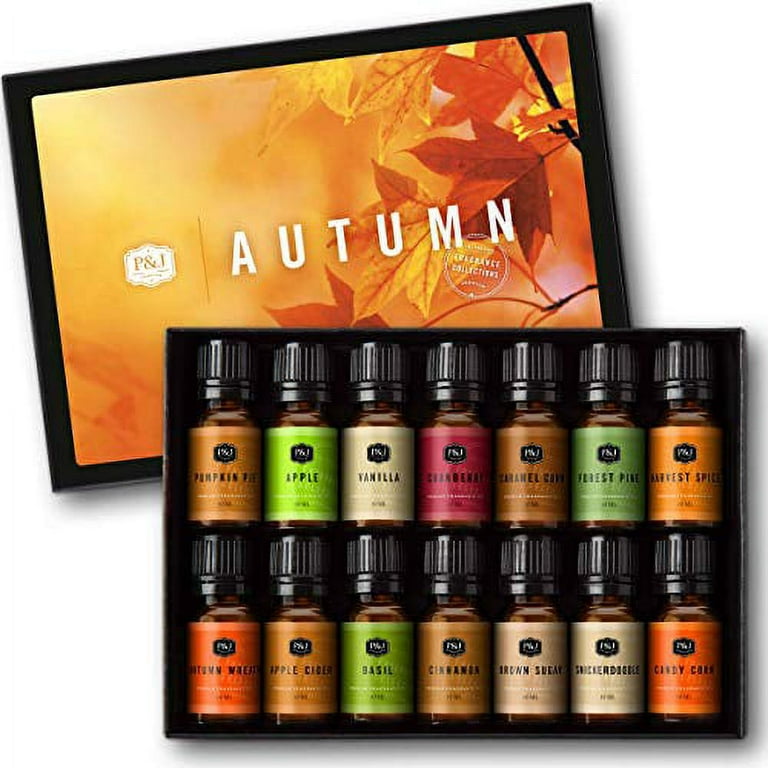 Autumn Set of 14 Fragrance Oils - Premium Grade Scented Oil - 10ml 