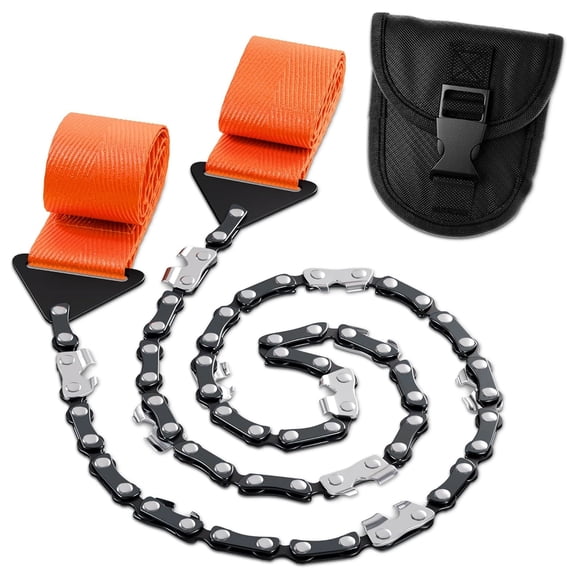 Professional Pocket Chainsaw for Trees-26 Inch Saw Length-44 Teeth Pocket Saw-Portable Hand Chain Saw for Camping, Hiking & Backpacking