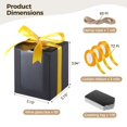 thumbnail image 4 of 50 cajas de regalo para copa de vino, cajas de embalaje de regalo para vidrio sin tallo de 9 oz, cajas de regalo de papel con etiqueta de cinta cuerda de cáñamo para boda fiesta de cumpleaños, 4 of 5