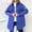 Blue, variant on successthop Puffer Coat Women Black Long Sleeve Down Jacket No Hood Tunic Winter Coats Packable Warm Outerwear Plain Thick Coat with Ties Buttons Winter Clothes with Pockets Soft Comfy Overcoat
