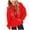Red, variant on YDFCWXW Girl's Football Sweatshirt Graphic Hoodies Pullover Football Season Long Sleeve Tops with Pockets (Pink, 3-4 Years)