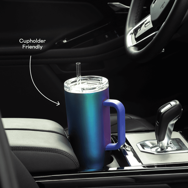 Corkcicle, Cruiser Insulated Tumbler, 40 oz, Handle and Straw