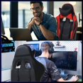 thumbnail image 2 of FDW Office Chair Ergonomic High, Footrest Lumbar Support and Headrest, Red, 2 of 7