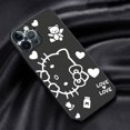 thumbnail image 1 of Phone Case For iphone 15 14 12 Pro 13 Mini 11 Pro Max SE XS X 8 XR 6s 7 14 Plus 5s Soft Cover Shell Hello Kitty Pink Kitty White LXY, 1 of 7