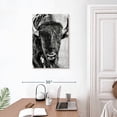 thumbnail image 3 of Elephant Stock Buffalo Portrait Wall Art - Vertical Canvas Wall Art - Living Room Wall Decor - Animal Canvas - White And Gray Decor By Phburchett - 20" x 30", 3 of 8