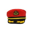 thumbnail image 1 of Casquette de Capitaine Ajustable pour Hommes - Rouge, 1 of 2