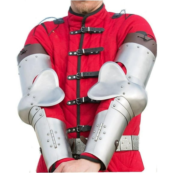 Medieval Western Arm Armor SCA Silver