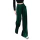 thumbnail image 3 of Txlixc Pantalones de terciopelo de piernas anchas para mujeres, pantalones elásticos casuales de cintura alta y ancha Txlixc  moda, 3 of 5