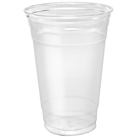 A World Of Deals Plastic Clear Cups with Flat Lids for Iced Coffee Bubble Boba Tea Smoothie, 20 oz, Set of (Best Iced Tea In The World)