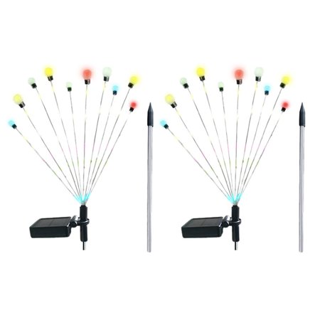 

Solar Powered Firefly Lights|10 LEDs Solar Firefly Lights Outdoor Waterproof|2PCS Swaying Landscape Lights for Yard Pathway Lawn Garden IP65 Waterproof