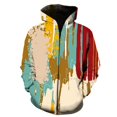 thumbnail image 1 of Sudadera con capucha con estampado 3D de grafiti para hombre, mujer y niño, ropa de calle informal con cremallera, 2024, 1 of 6