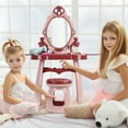 thumbnail image 6 of JNYSJ Toddler Vanity Toys for above 3 Years Old, Vanity Makeup Table with Mirror and Chair, Kids Vanity Set with Music Pretend Play Princess Toy Makeup Table for Little Girls, 6 of 7