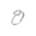 thumbnail image 4 of Imperial 1/10Ct TDW Diamond Twin Heart Ring in 10K White Gold (H-I, I2), 4 of 8
