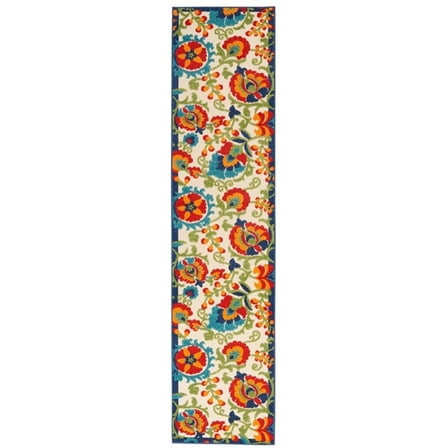 Pemberly Row 2'3" x 12' Multicolor Outdoor Indoor/Outdoor Rug