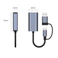 thumbnail image 1 of Adaptador convertidor Ethernet USB C/USB 3.0 Unidad libre para computadora portátil de escritorio Ndcxsfigh  Para estrenar, 1 of 7
