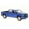 thumbnail image 1 of 2017 Chevy Silverado 1500 LT Z71 Crew Cab Truck, Blue - Motor Max 79348BU - 1/27 Scale Diecast Model Toy Car, 1 of 7