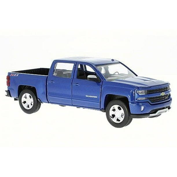 2017 Chevy Silverado 1500 Lt Z71 Crew Cab Truck Blue Motor Max 79348bu 1 27 Scale Diecast Model Toy Car Walmart Com Walmart Com