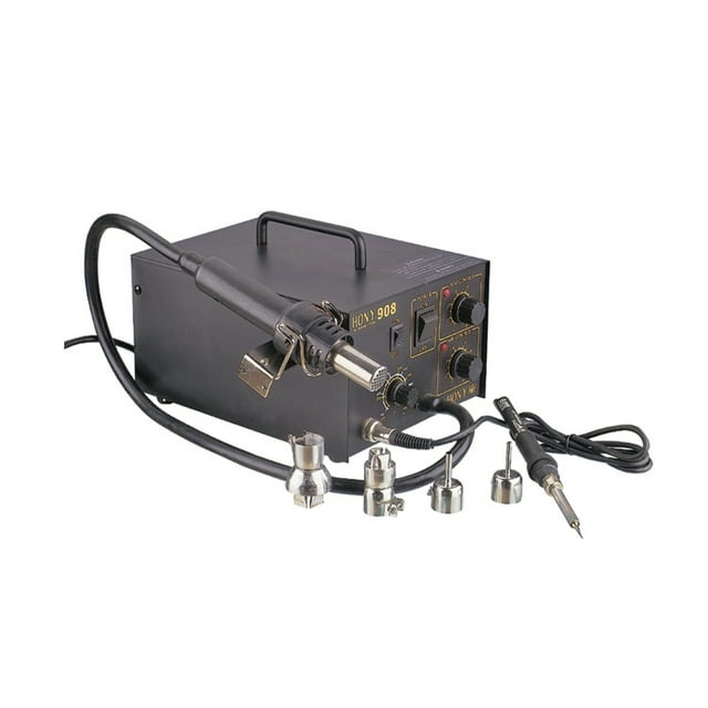 HVTools Electric Welding Iron and Hot Blast Unsoldering Station