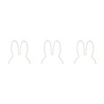 thumbnail image 2 of relayinert Rabbit Nightlight LED Lamp USB for Children s Room Cute and Decorative White 29x30cm 3Set, 2 of 6