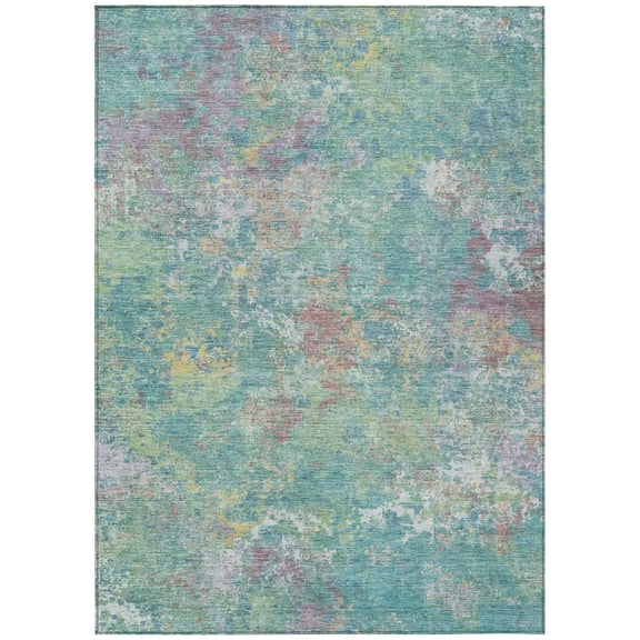 Dalyn Rugs Machine Washable Indoor/Outdoor Chantille ACN2166 Teal 2'6" x 3'10" Rug