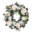 thumbnail image 1 of Guirnalda artificial de flores, guirnalda colgante, guirnalda floral para granja Blanco, 1 of 9
