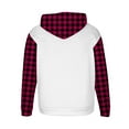thumbnail image 4 of Mens Plus Size Hoodies Big & Tall M-4X Pullover Fleece Lined Sweatshirts with Front Pocket Trendy Long Sleeve Plaid Printed Hoodie & Sweatshirt, 4 of 5