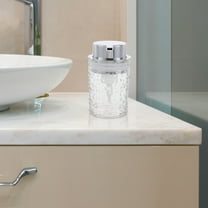 MLINS Foaming Hand Soap Dispenser Clear Refillable Foaming Hand Soap Bottle For Bathroom And Kitchen Glass Foaming Soap Dispenser With Pump