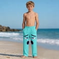thumbnail image 6 of Kids Boys Girls Joggers Dizzy Expression Graphic Fleece-Touch Sweatpants Elastic Waist Trousers for Lounging, 4-13Y, 6 of 9
