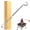 Left Hand B, variant on Meat Flipper, Grill Hooks for Turning, Heavy Duty Stainless Steel BBQ Turner Hooks with Long Handle for Flipping Ribs, Pork Shoulder, Roast on Smoker Grilling (Right Hand A)
