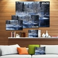 thumbnail image 3 of Lac d'Hiver dans une Forêt Profonde - Impression sur Toile Paysage, 3 of 4