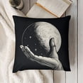 thumbnail image 3 of Throw Pillow CoverCute Magic Tattoo Full Rays Decor Linen Cushion Cover for Sofa Couch Bed, 3 of 5