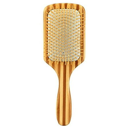 Natural Bamboo Paddle Hair Brush-Detangling Scalp Massage Hair Comb in an Eco Friendly Box for All Hair