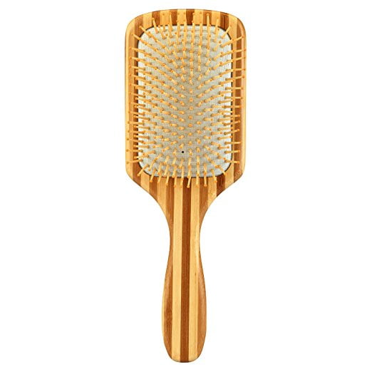 Natural Bamboo Paddle Hair Brush-Detangling Scalp Massage Hair Comb in an Eco Friendly Box for All Hair Types Natural Bamboo Paddle Hair Brush-Detangling Scalp Massage Hair Comb in an Eco Friendly Box for All Hair Types