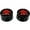 Black/Red, variant on AxLabs Speed Knobs with Skull Graphic - 18 Spline (Set of 2) - Gold, White/White