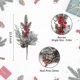 thumbnail image 2 of 10 piezas de ramas de bayas navideñas artificiales de pino, ramas florales de pino, ramas de bayas rojas para bodas y jardines., 2 of 4