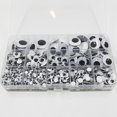 thumbnail image 4 of Matsuzay 730 piezas de plástico Wiggly Googly Eye portátil autoadhesivo ojos extraíbles hogar niños juguete manualidades suministros de arte Electrónica, 4 of 6