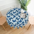 thumbnail image 2 of Butterfly Tablecloth Round 60 Inch Table Cloth Cover Mat Holiday Party Decoration for Dining Room Home Kitchen Picnic, 2 of 6