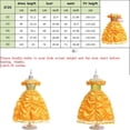 thumbnail image 6 of Little Girls Princess Yellow Party Costume Off Shoulder Dress, 6 of 6