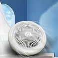 thumbnail image 6 of EUDIDV Portable Lighted Fans​ Ceiling Fan With Lights Enclosed Low Fan Light Ceiling Light With Fan Hidden Fan Delier With Remote Control;Fans with Illumination, 6 of 7