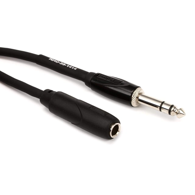 Cable de extensión para auriculares Roland Black Series 1/4 TRS de 7,5 m