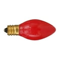 Ceramic Red 5Watt Incandescent C7 Replacement Christmas Bulbs, 4 Count