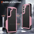 thumbnail image 2 of ELEHOLD for Samsung Galaxy S21 FE 5G 2022 Fit Case, Military-Grade Dual Layer Raised Frame Screen & Camera Lens Protective Armor Hybrid PC+TPU Anti-Drop Shockproof Slim Rugged Case,Pink, 2 of 8