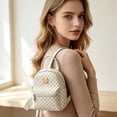 thumbnail image 6 of Korean Fashion Mini Backpack, Lightweight PU Leather Bookbag for School, Trendy Small Daypack for Students, 6 of 6