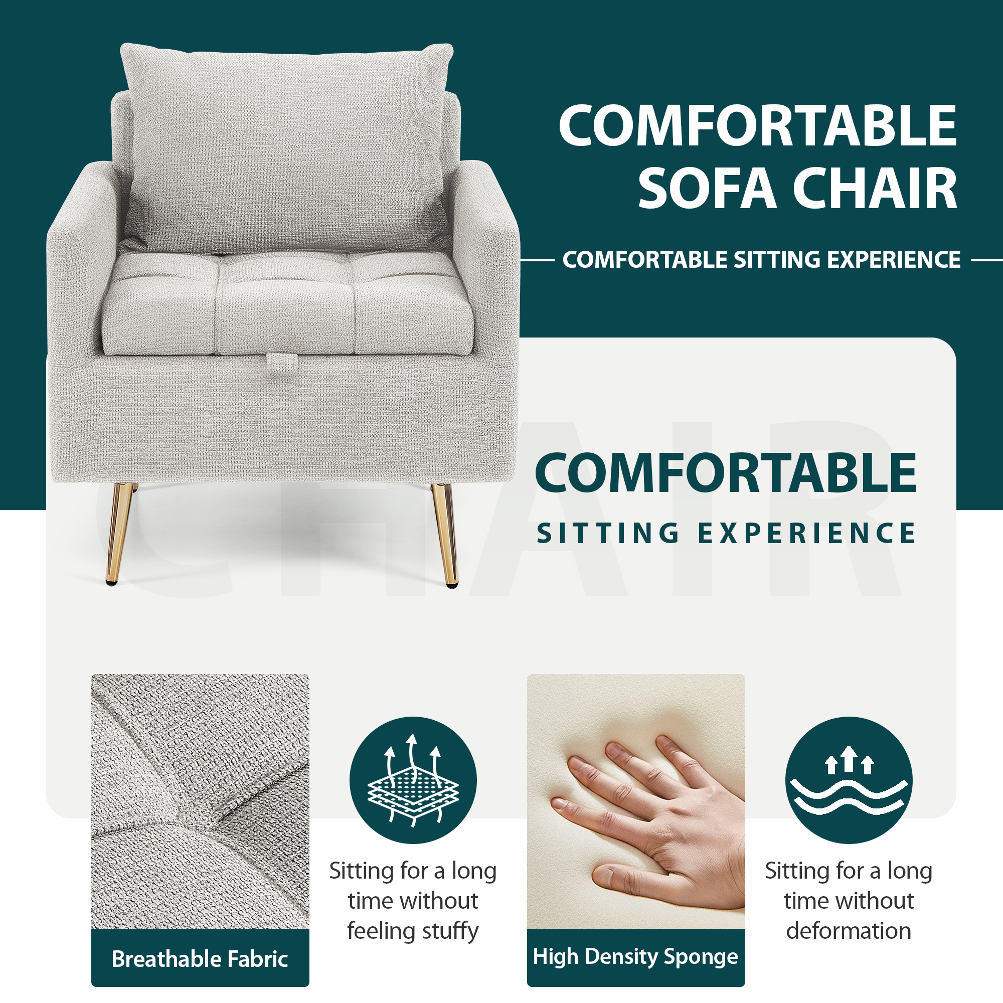 COOLHUT Criss Cross Chair with Wheels Armless Cross Legged Office Chair Wide Home Office Desk Chair Swivel Comfy Vanity Desk Chair Height Adjustable Mid Back Wide Seat Computer Task Chair WhiteVelvet