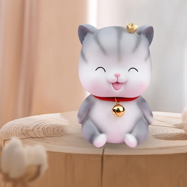 Estatua de gato Macarena Hucha Contenedor de Adorno caja de ahorro decorativa para Escritorio hogar Decoración para sala Estrabismo