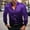Purple, variant on Royisotas Mens Party Shirts Trendy Dancing Shirt Long Sleeve Tops for Men Big and Tall